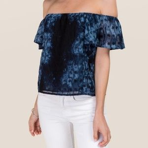 Tie Dye Off The Shoulder Top